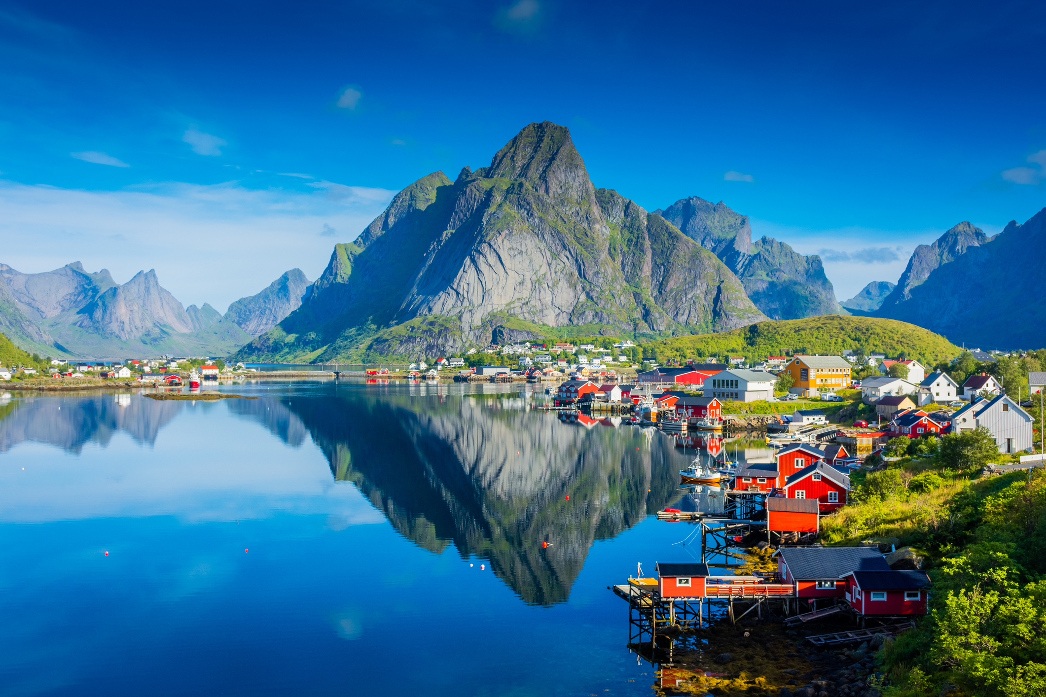 En fjord i Skandinavien.