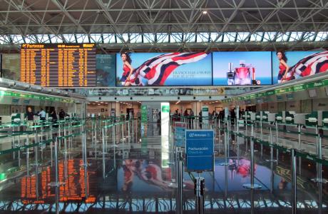 Hovedterminalen ved Leonardo da Vinci Fiumicino Lufthavn i Rom